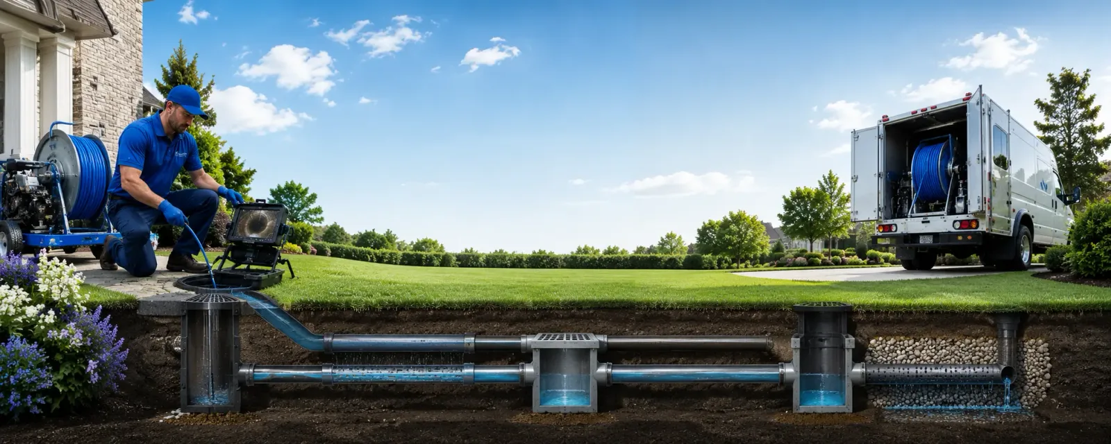 Outdoor drain cleaning information for Oyster Bay, NY